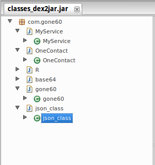 Extracted Java Class Structure